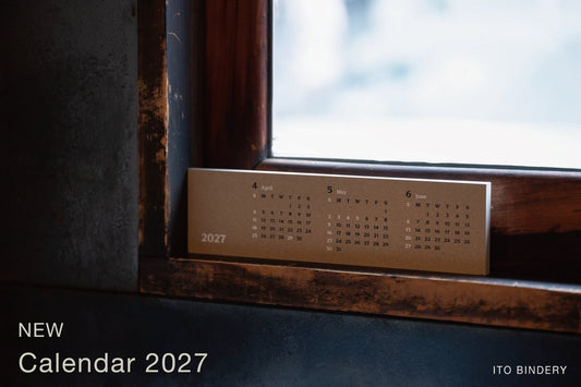 ITO BINDERY Calendar 2027 – Available September 25